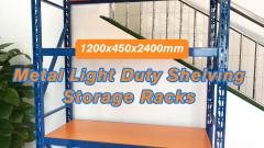 Metal Light Duty Storage Rack – 1200x450x2100mm