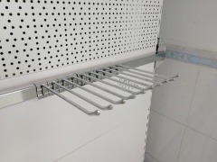 Chrome Single Prong Hook for 30x15mm Rails