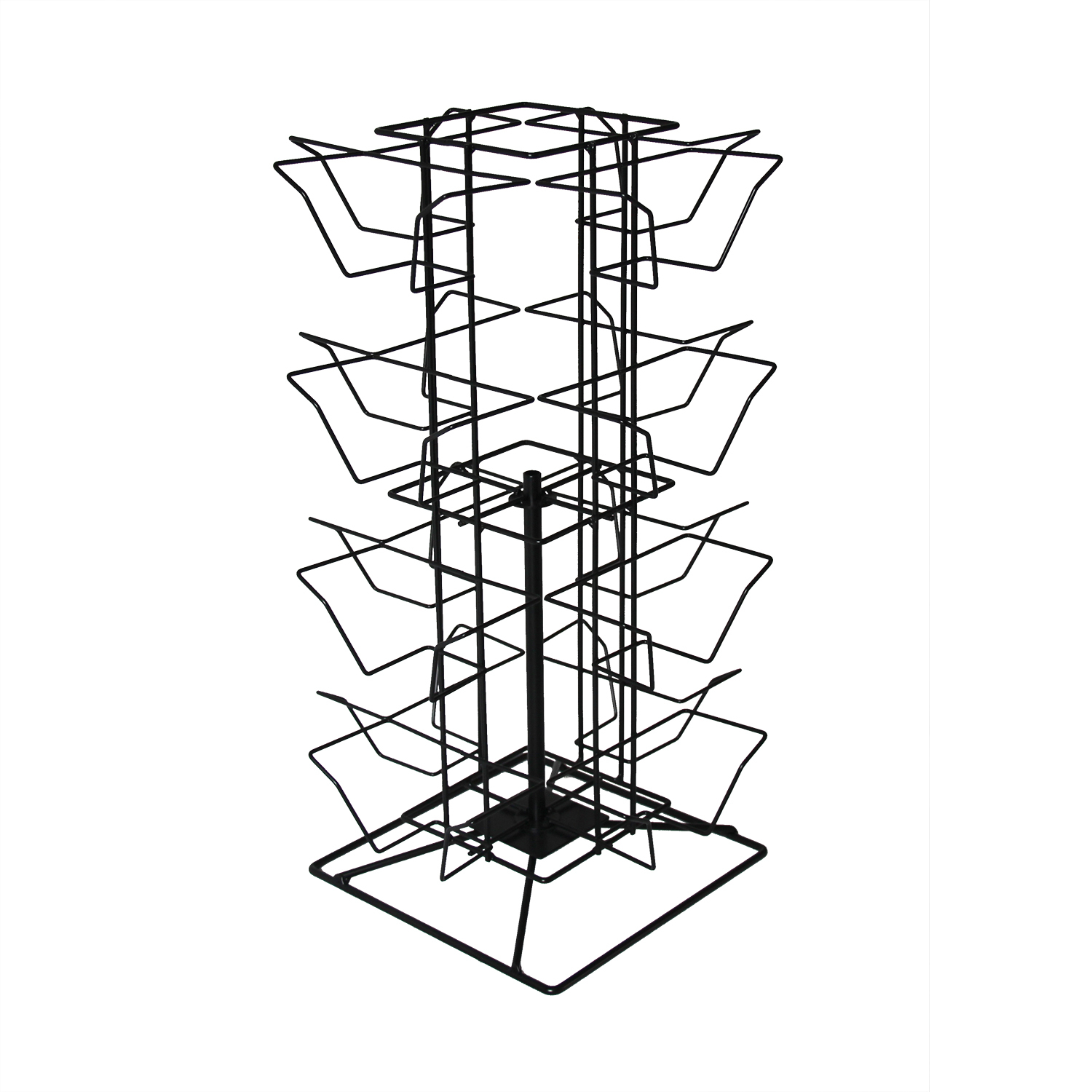 Rotating Counter Top Greeting Card Display Stand – 16 Pockets