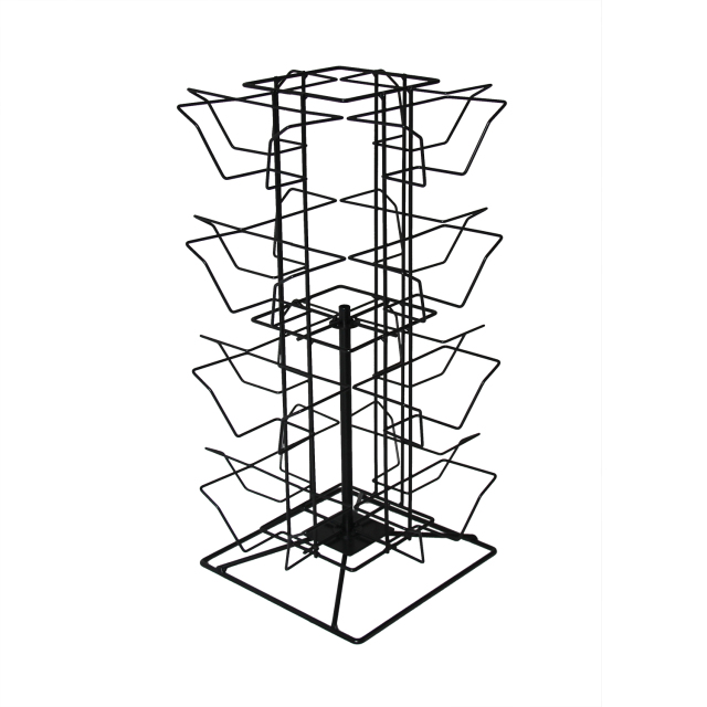 Rotating Counter Top Greeting Card Display Stand – 16 Pockets