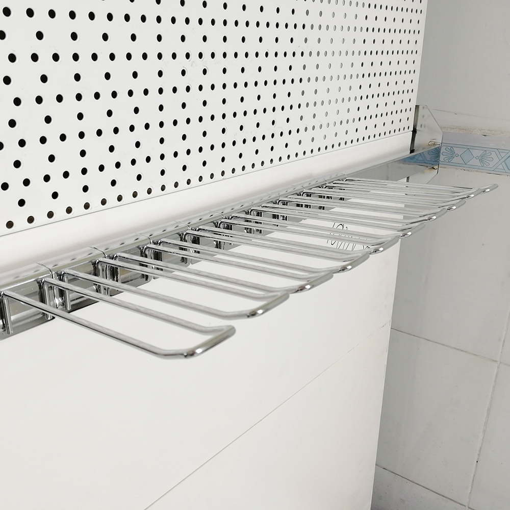 Supermarket Chrome Double Prong Cross Bar Hook