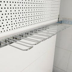 Supermarket Chrome Double Prong Cross Bar Hook