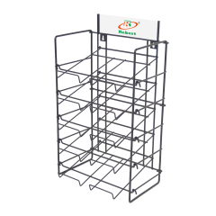 5-Shelf Fold-up Retail Wire Counter Top Display Rack