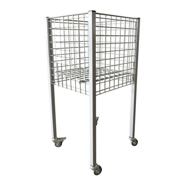 Counter 40*40 Basket-Fixed wire stand with movable shelf