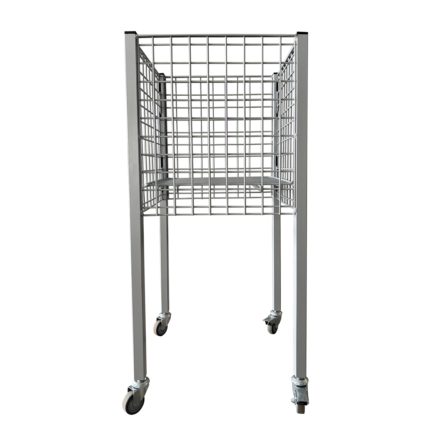 Counter 40*40 Basket-Fixed wire stand with movable shelf
