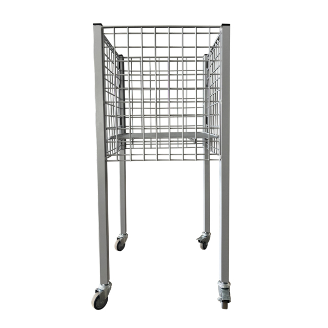 Counter 40*40 Basket-Fixed wire stand with movable shelf