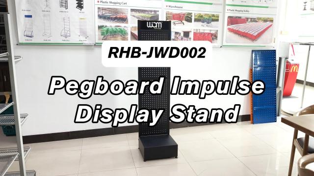 Pegboard Impulse Retail Display-Black color