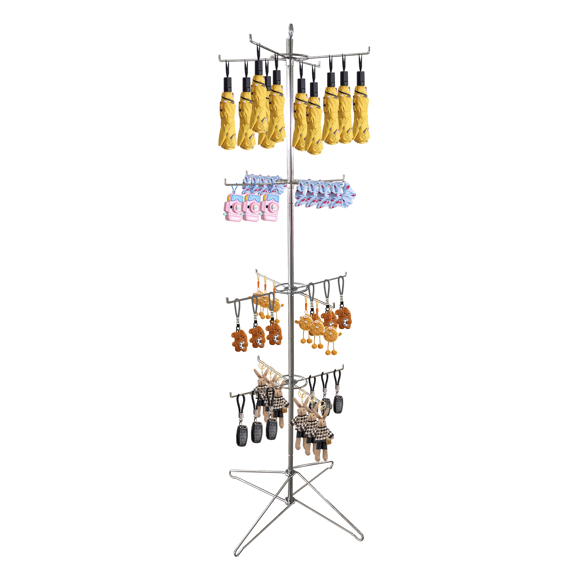 Retail Wire Floor Rotating Spinning Display Rack|Hook Display Rack