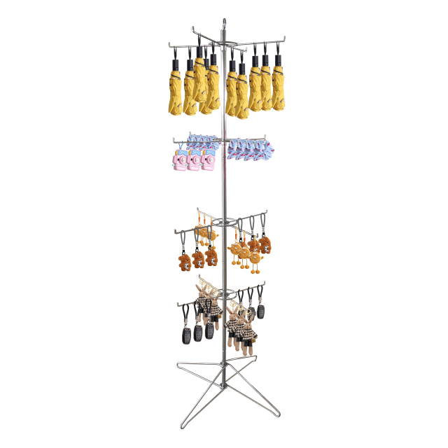 Retail Wire Floor Rotating Spinning Display Rack|Hook Display Rack