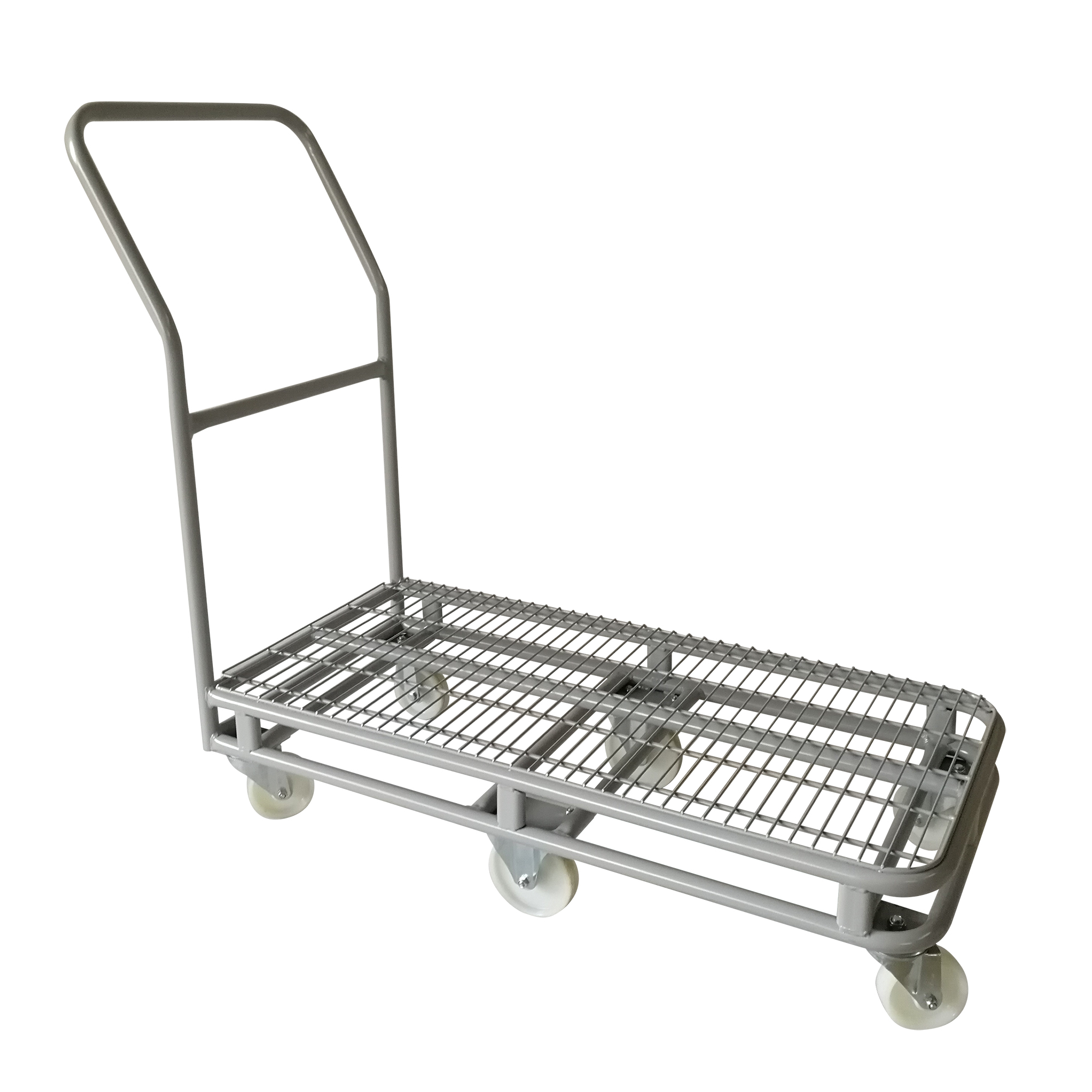 6 Wheel Warehouse Cargo Platform Trolley| Mesh Transport cart
