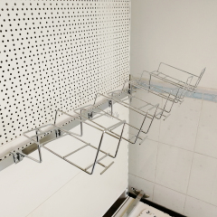 Chrome Metal Tube Shelf Hook For Supermarket Display Mixer use