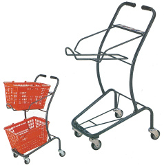 2-tier Japanese style shopping cart