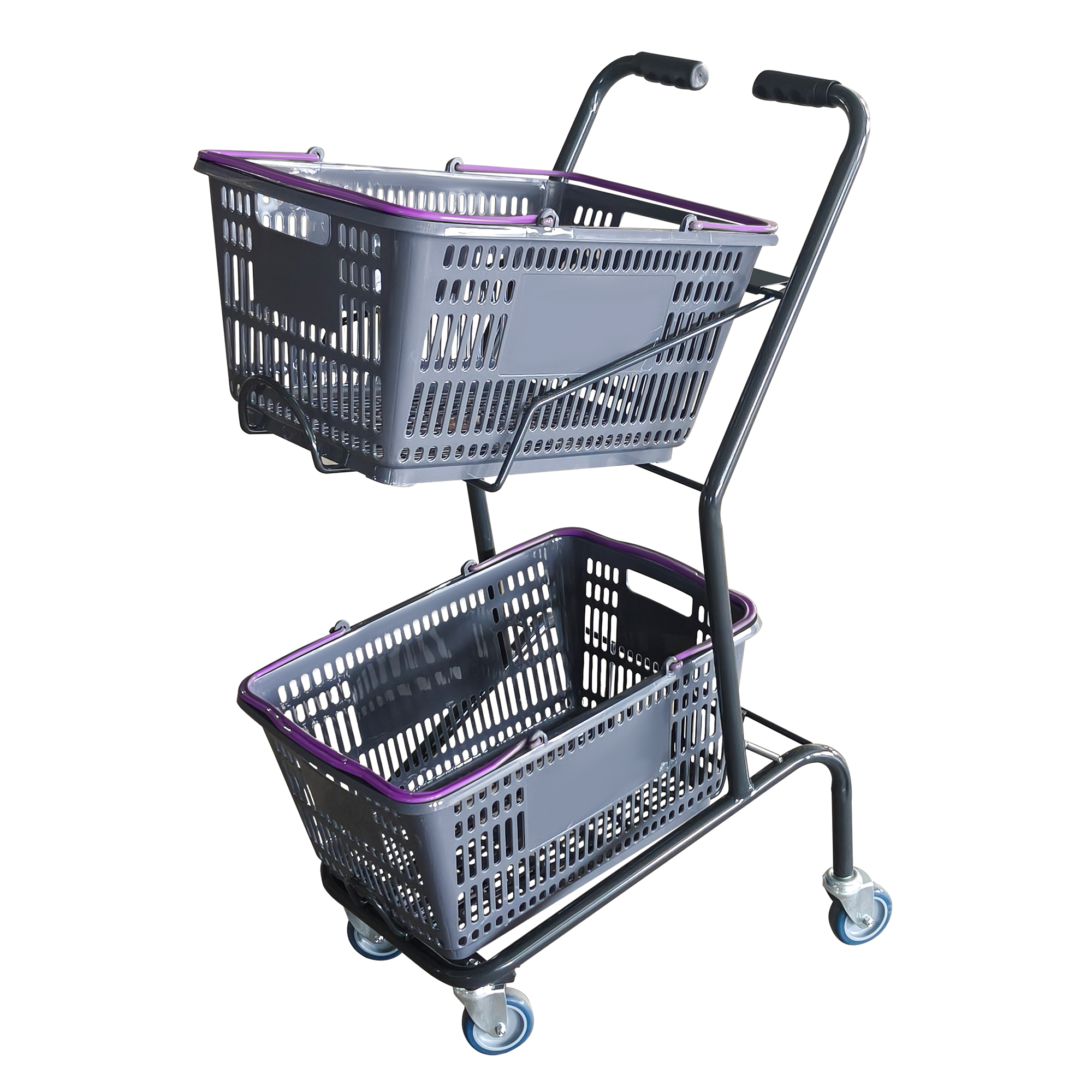 2-tier Japanese style shopping cart