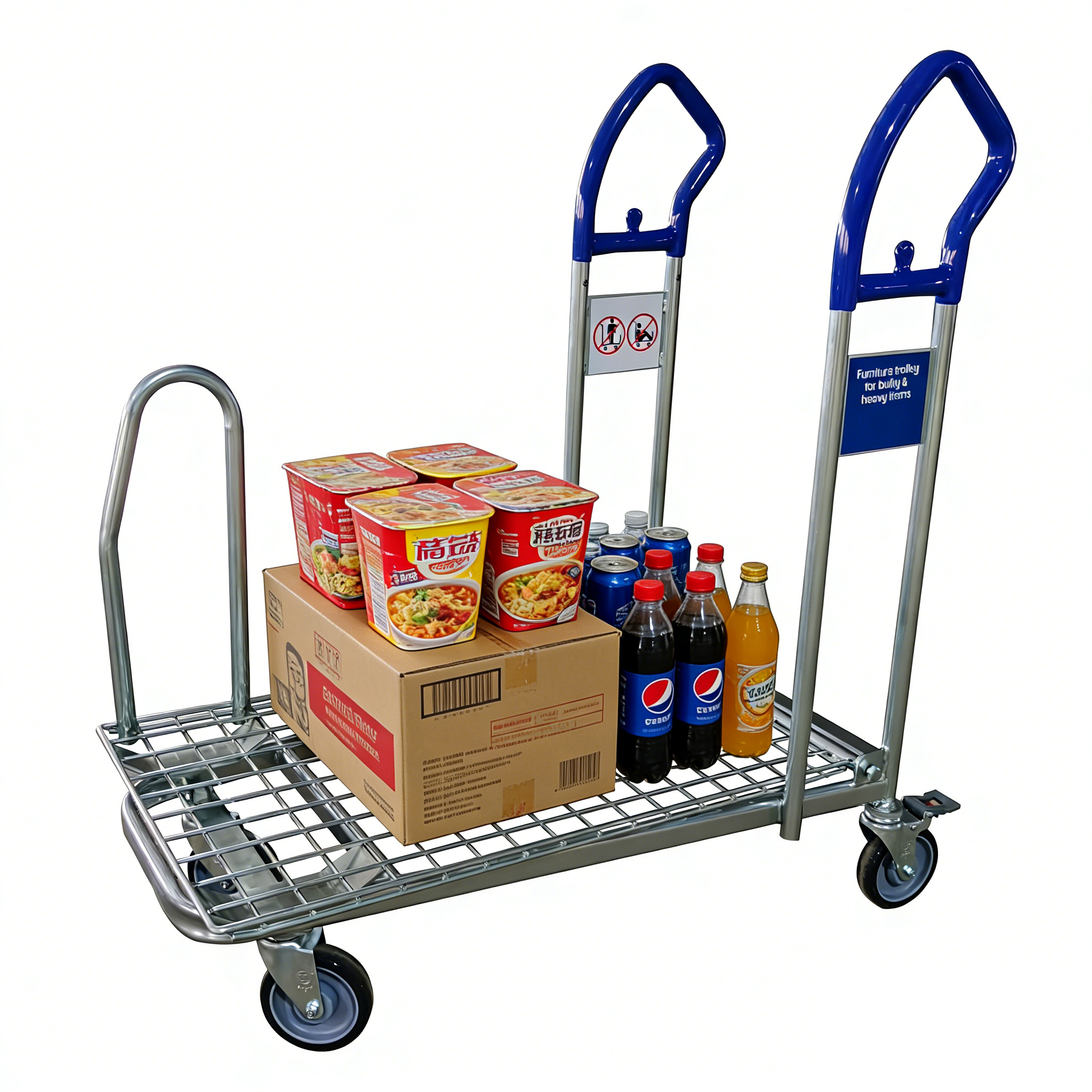 200kg Heavy-Duty Industrial Shopping Trolley