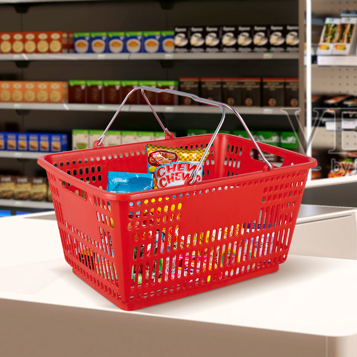 32L Plastic Shopping Basket