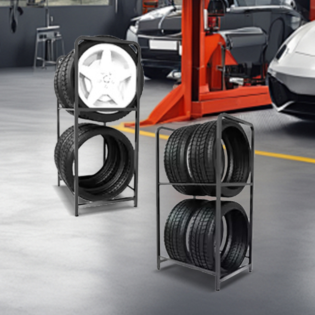 2 Tier Car Accessories Display Rack Shop Shelves