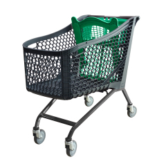 180L Durable Plastic  Shopping Trolley