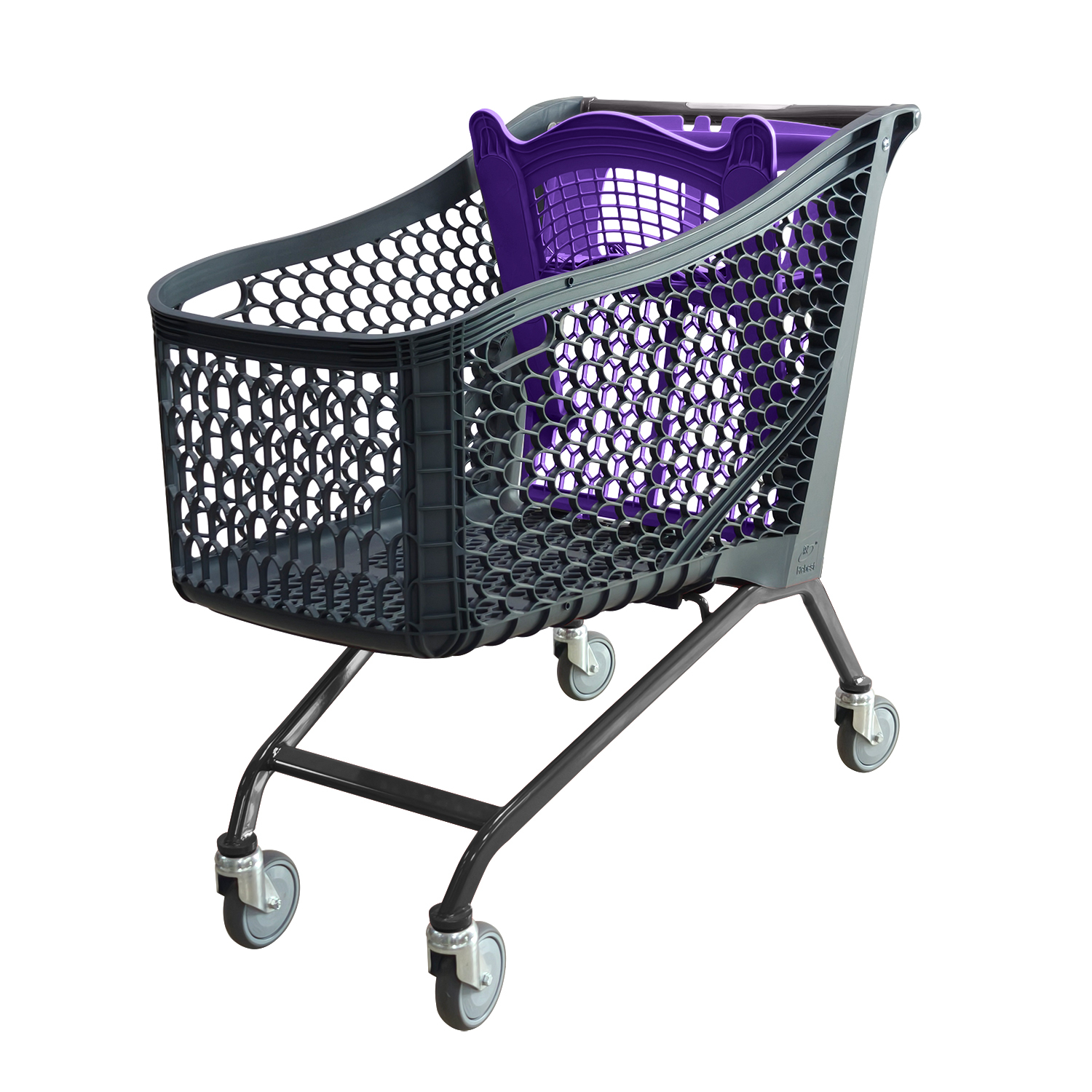 180L Durable Plastic  Shopping Trolley