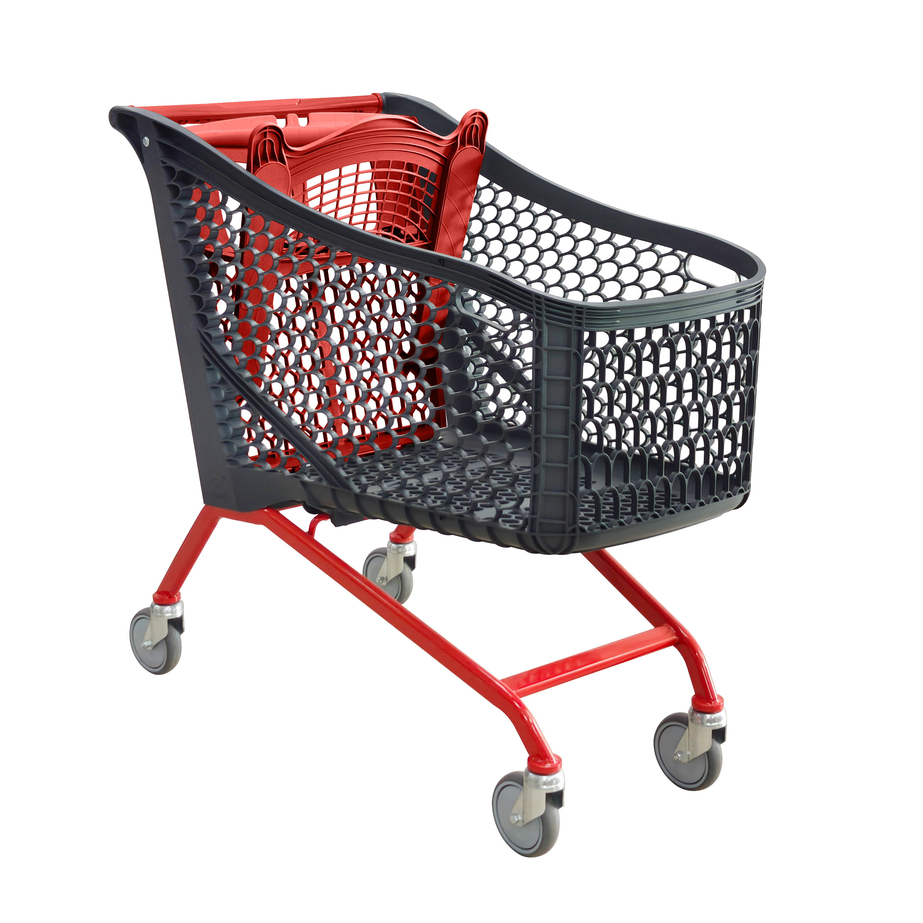 180L Durable Plastic  Shopping Trolley