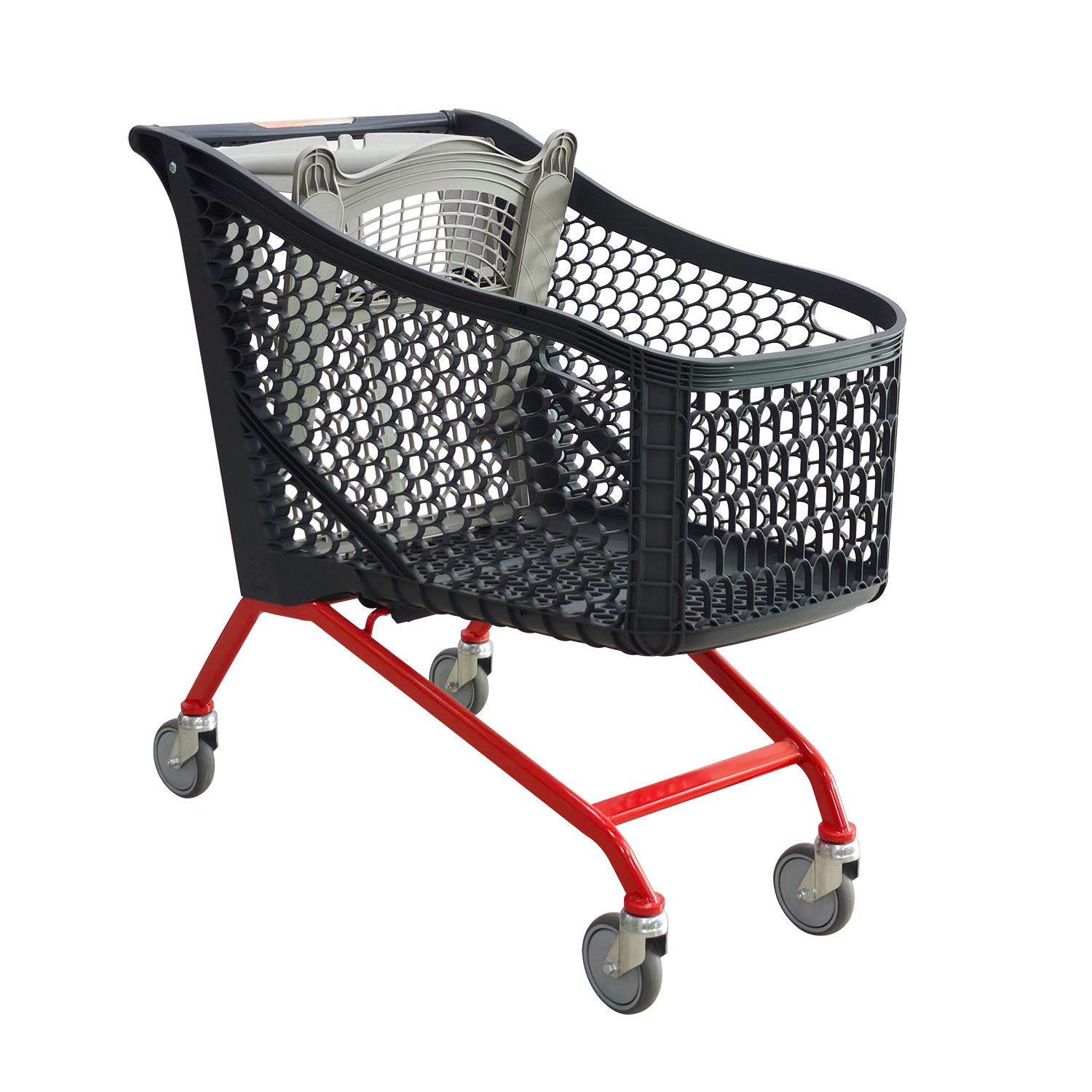 180L Durable Plastic  Shopping Trolley