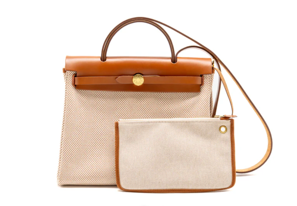 Hermes Herbag 31 Zip Bag Canvas