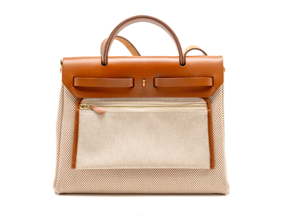 Hermes Herbag 31 Zip Bag Canvas