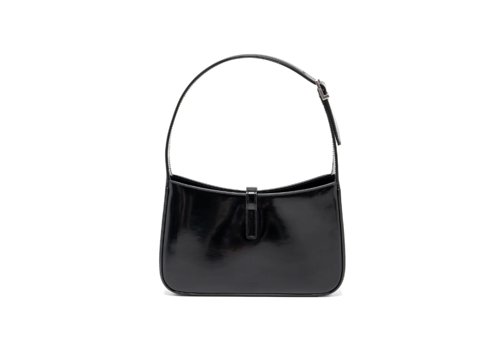 YSL Saint Laurent Le 5 A 7 shiny calfskin black SHW