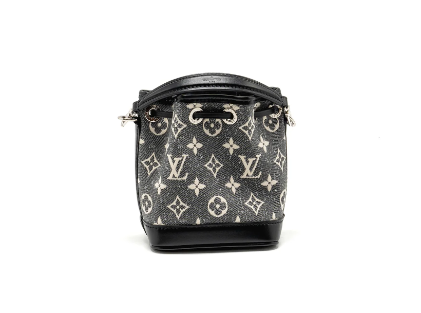 Louis Vuitton Nano Noe Jacquard Denim Black