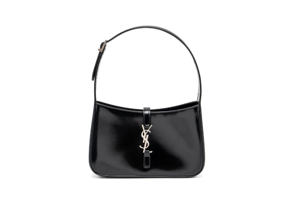 YSL Saint Laurent Le 5 A 7 shiny calfskin black SHW