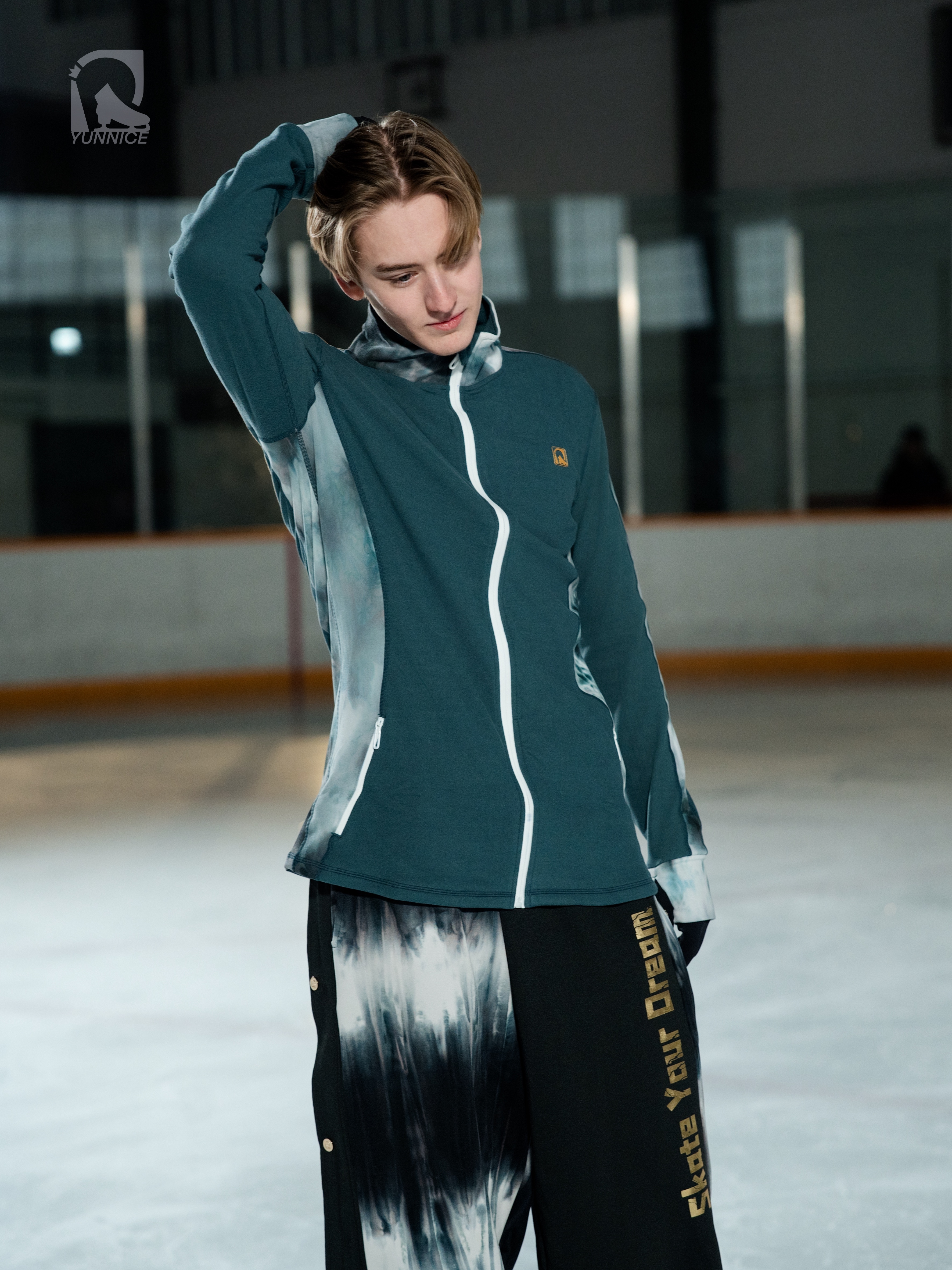 「Tie-dye Matcha」Training Fleece Jacket