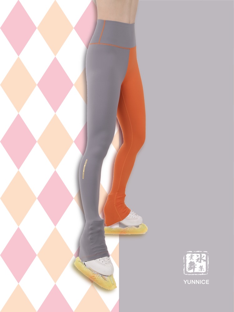 Candy Color Contrast Skating Legging