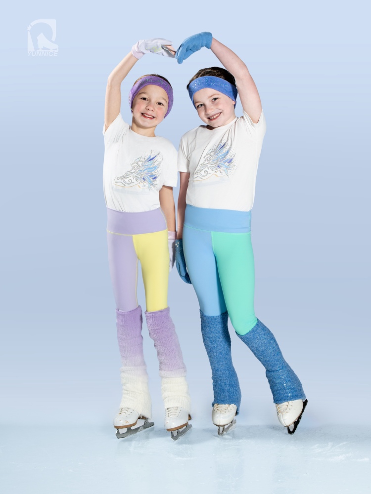 Candy Color Contrast Skating Legging