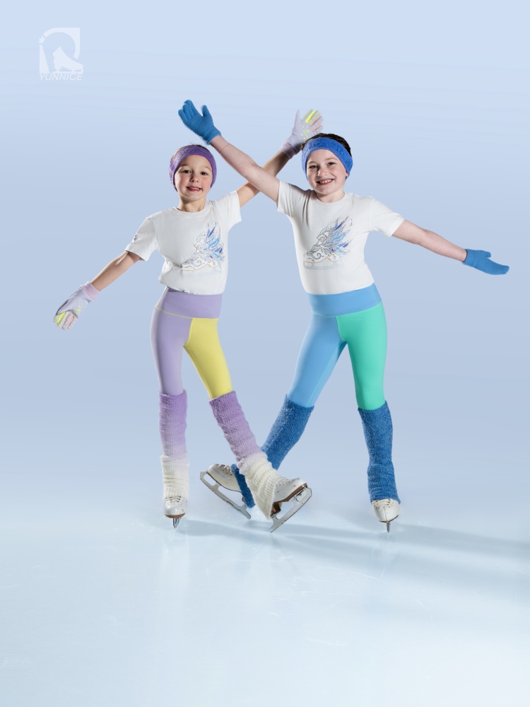Candy Color Contrast Skating Legging