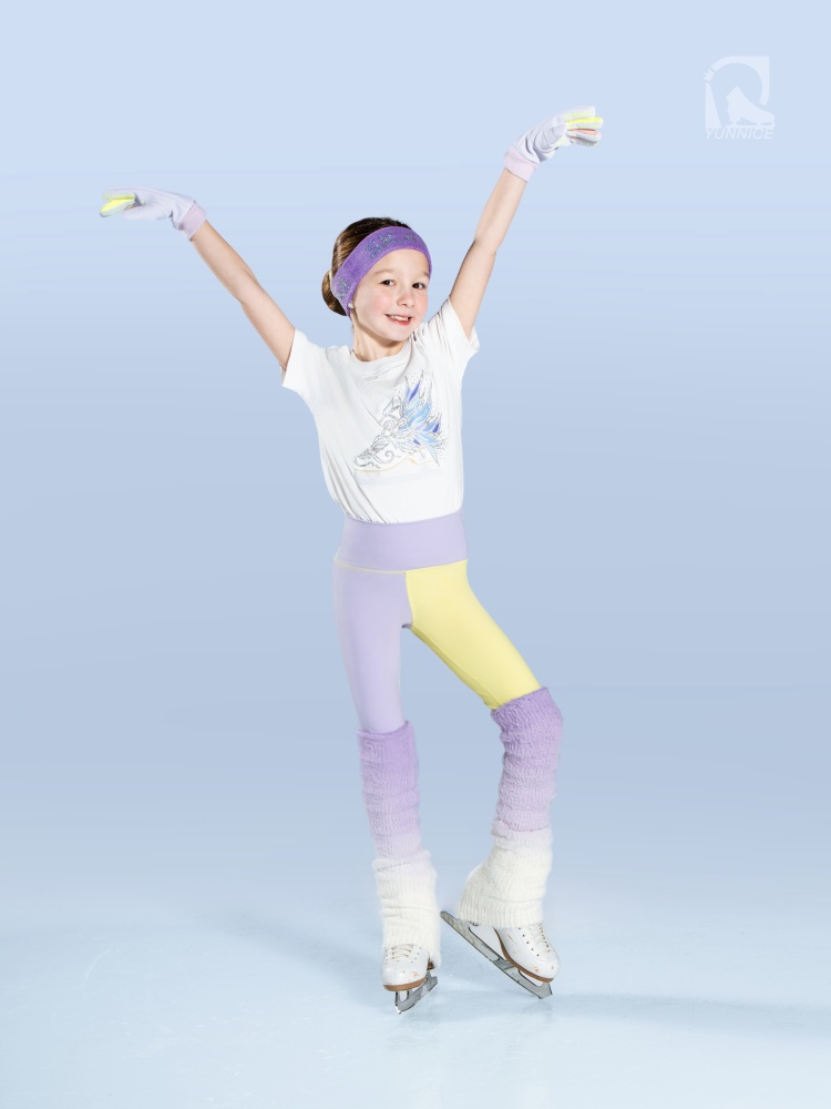 Candy Color Contrast Skating Legging