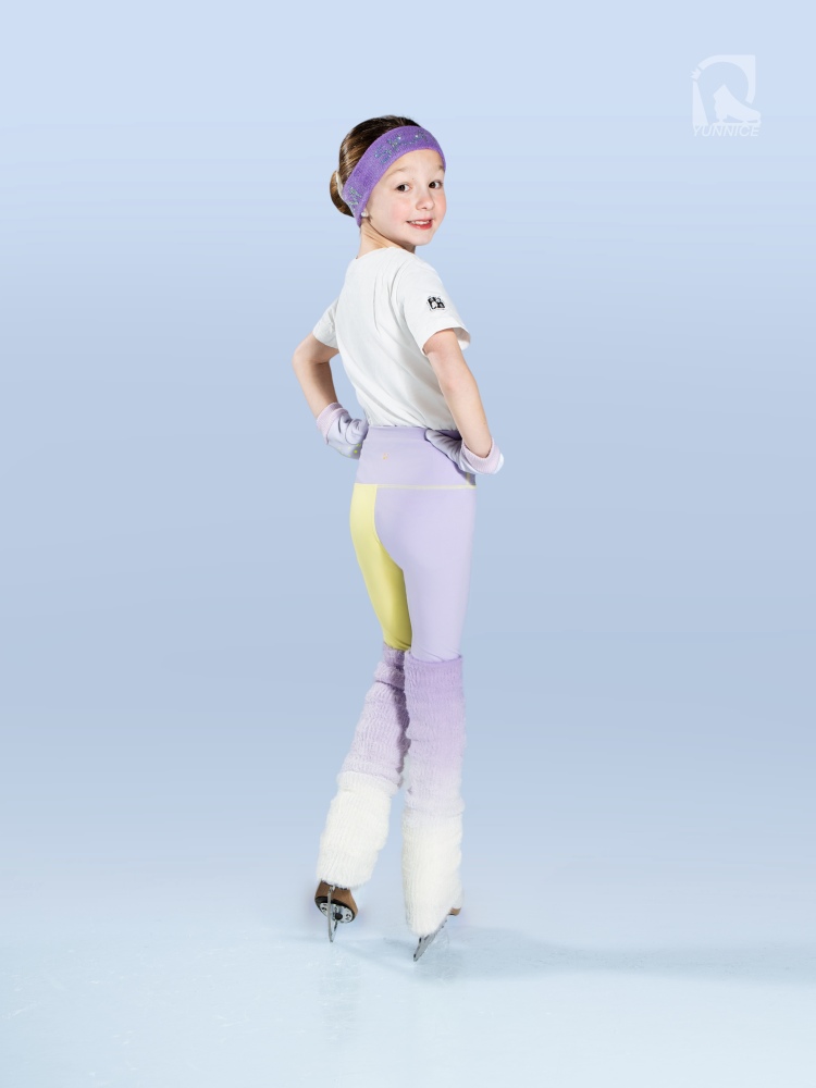 Candy Color Contrast Skating Legging