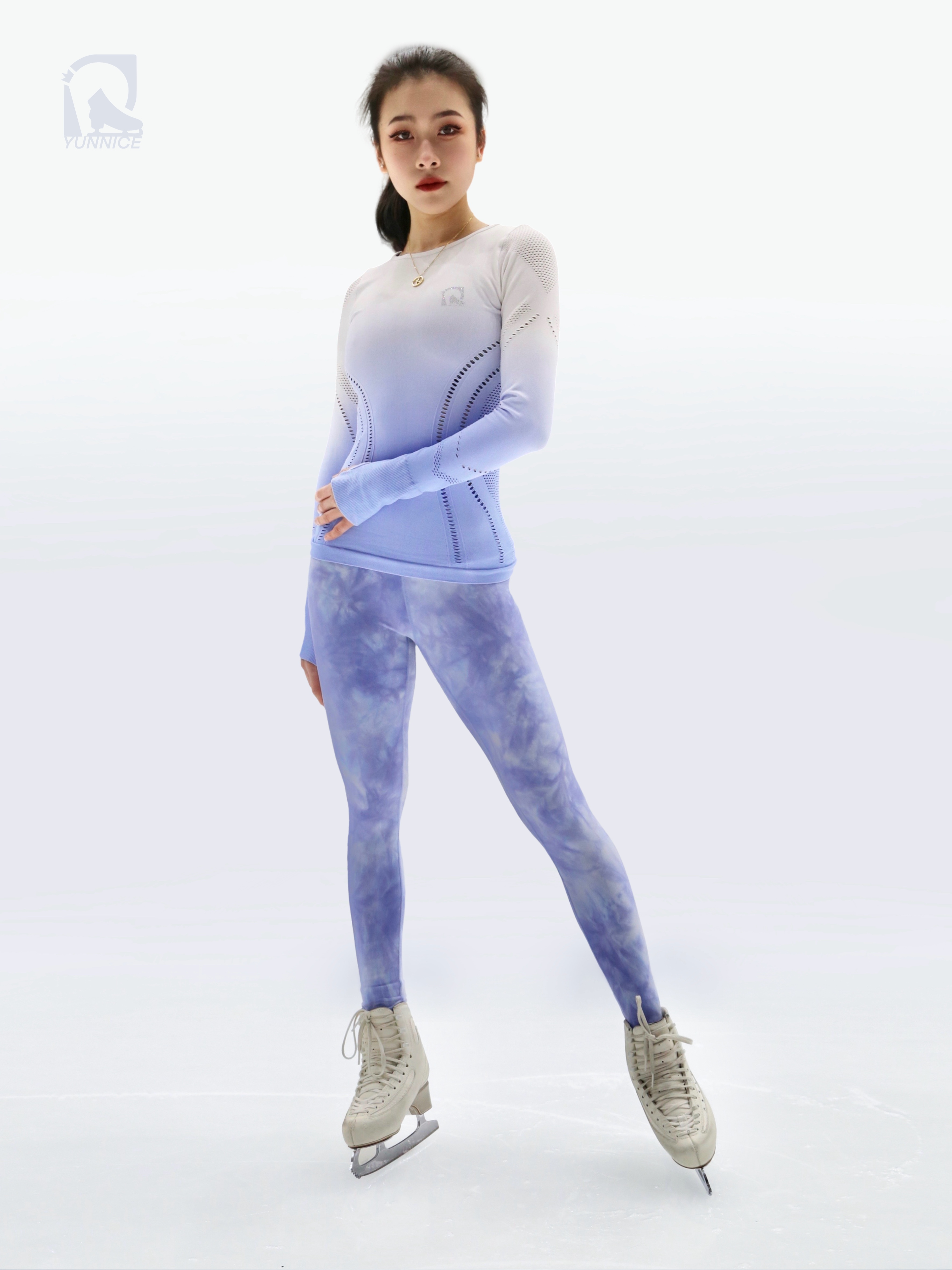 Ground Training Pants（White Blue-Crystal）