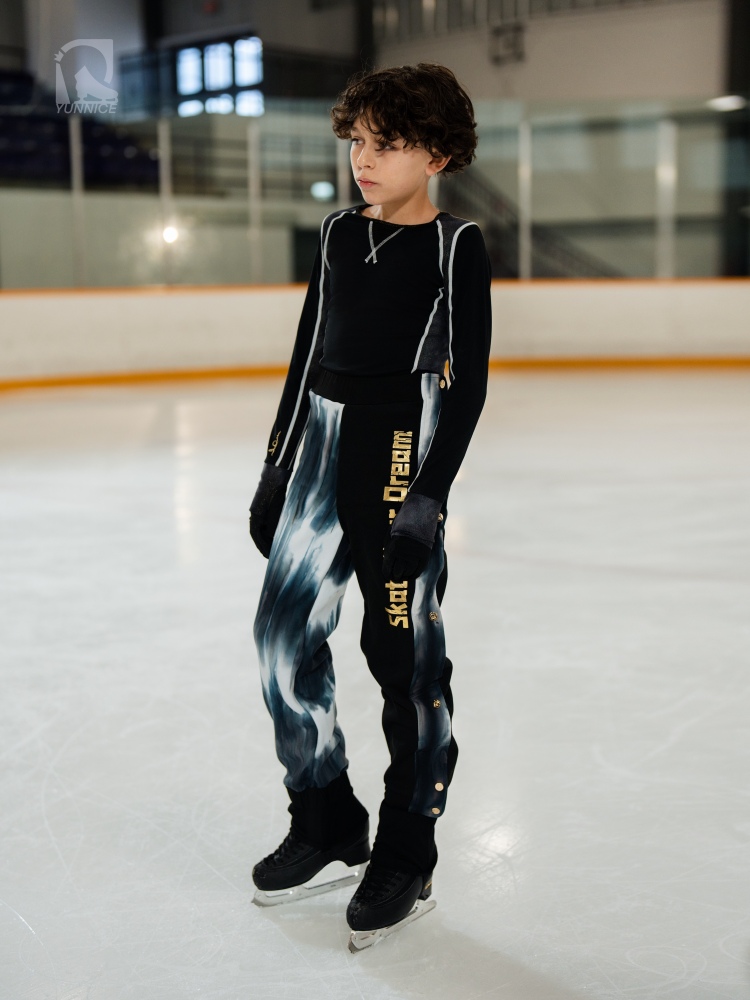 Tie-dye Fleece Training Zipper Pants