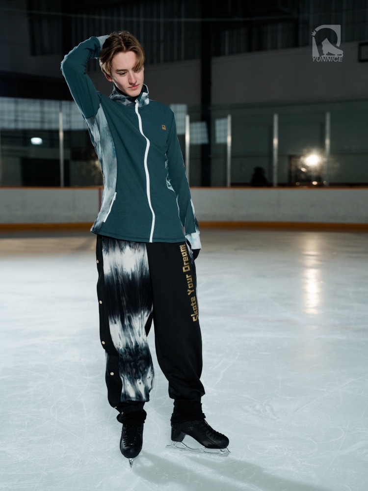 Tie-dye Fleece Training Zipper Pants