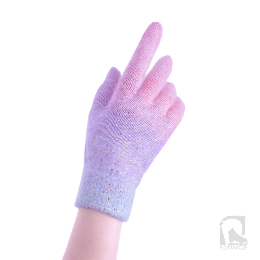 Rainbow Fleece Warm Gloves