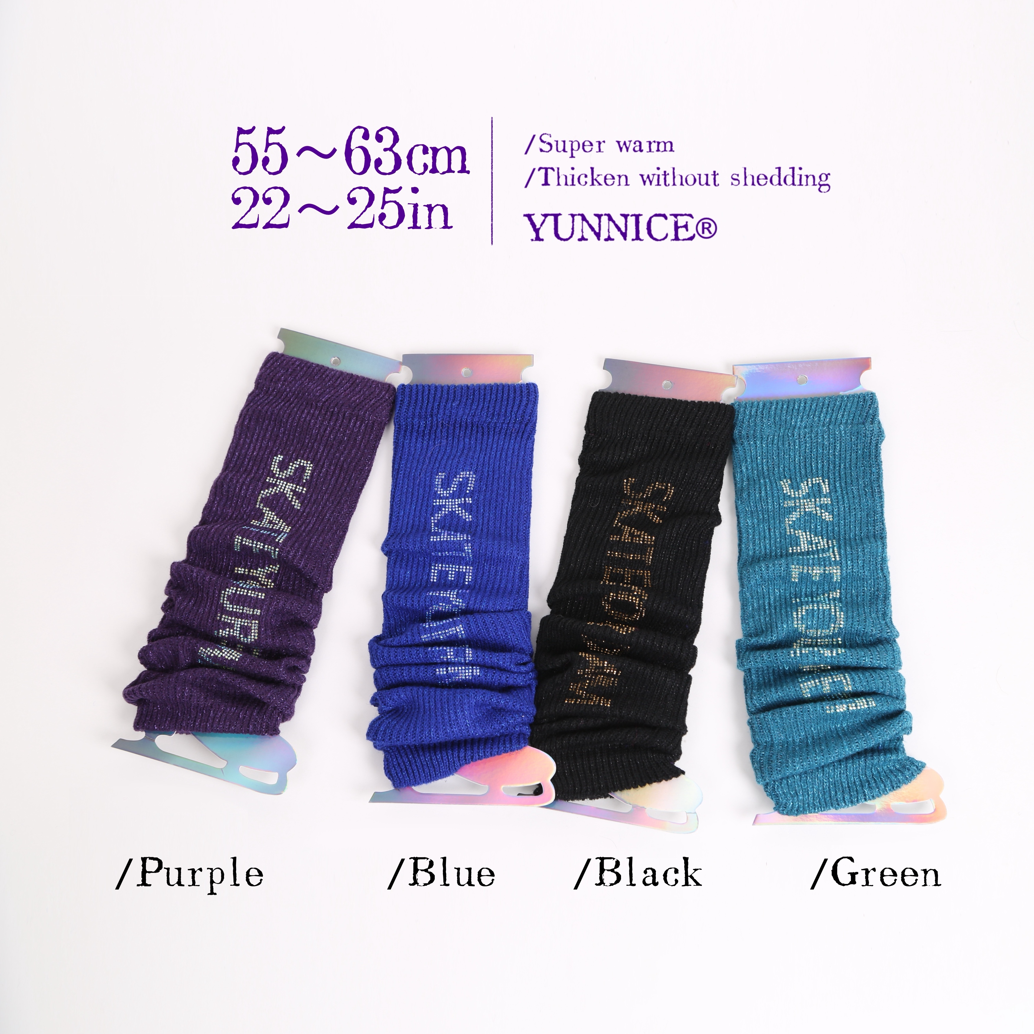 Filamentary Silver Fleece Leg Warmers （Length≈22- 25in）