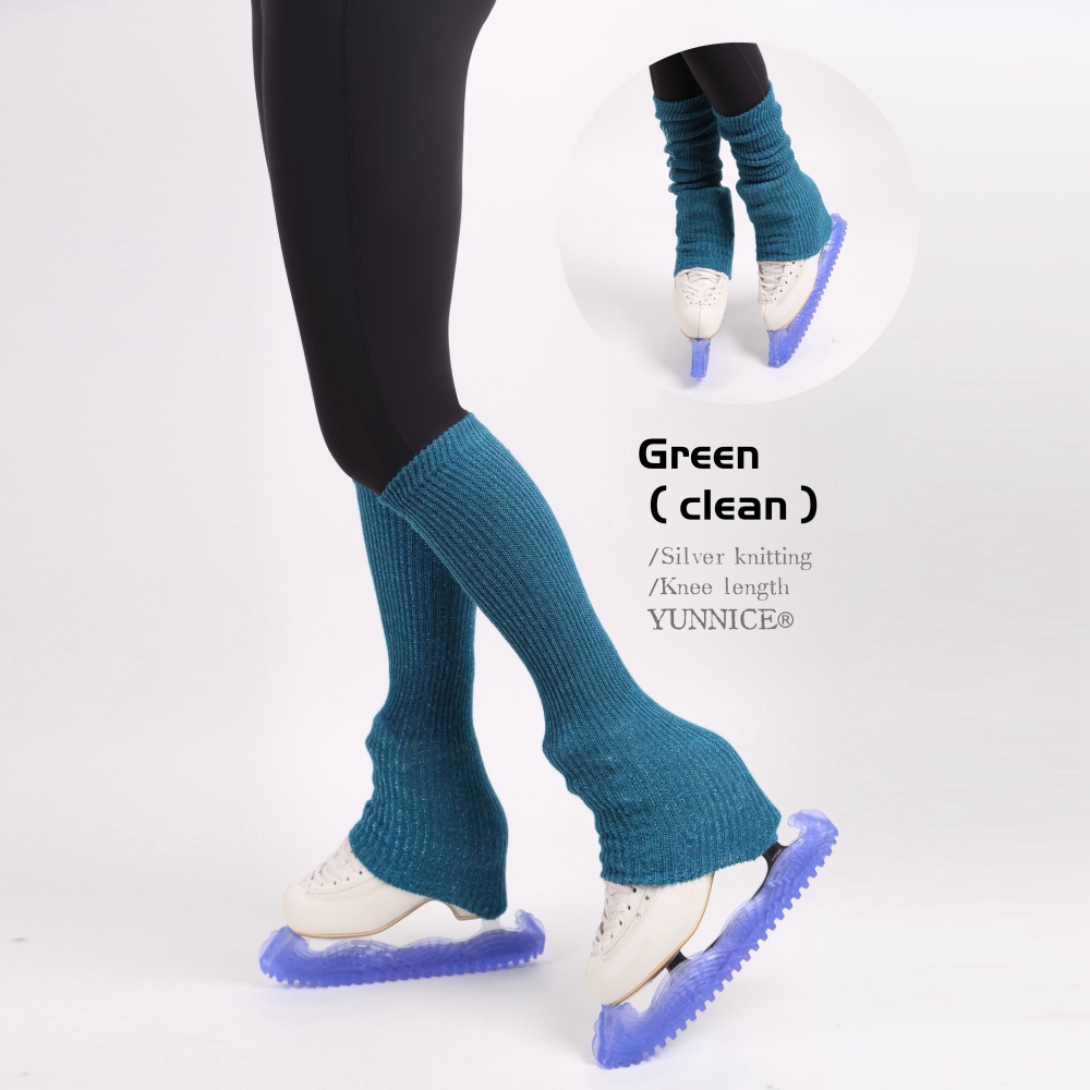Filamentary Silver Fleece Leg Warmers （Length≈22- 25in）