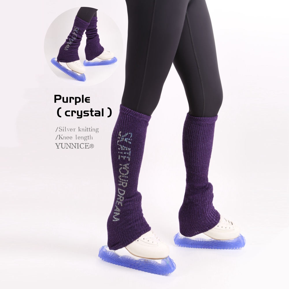 Filamentary Silver Fleece Leg Warmers （Length≈22- 25in）