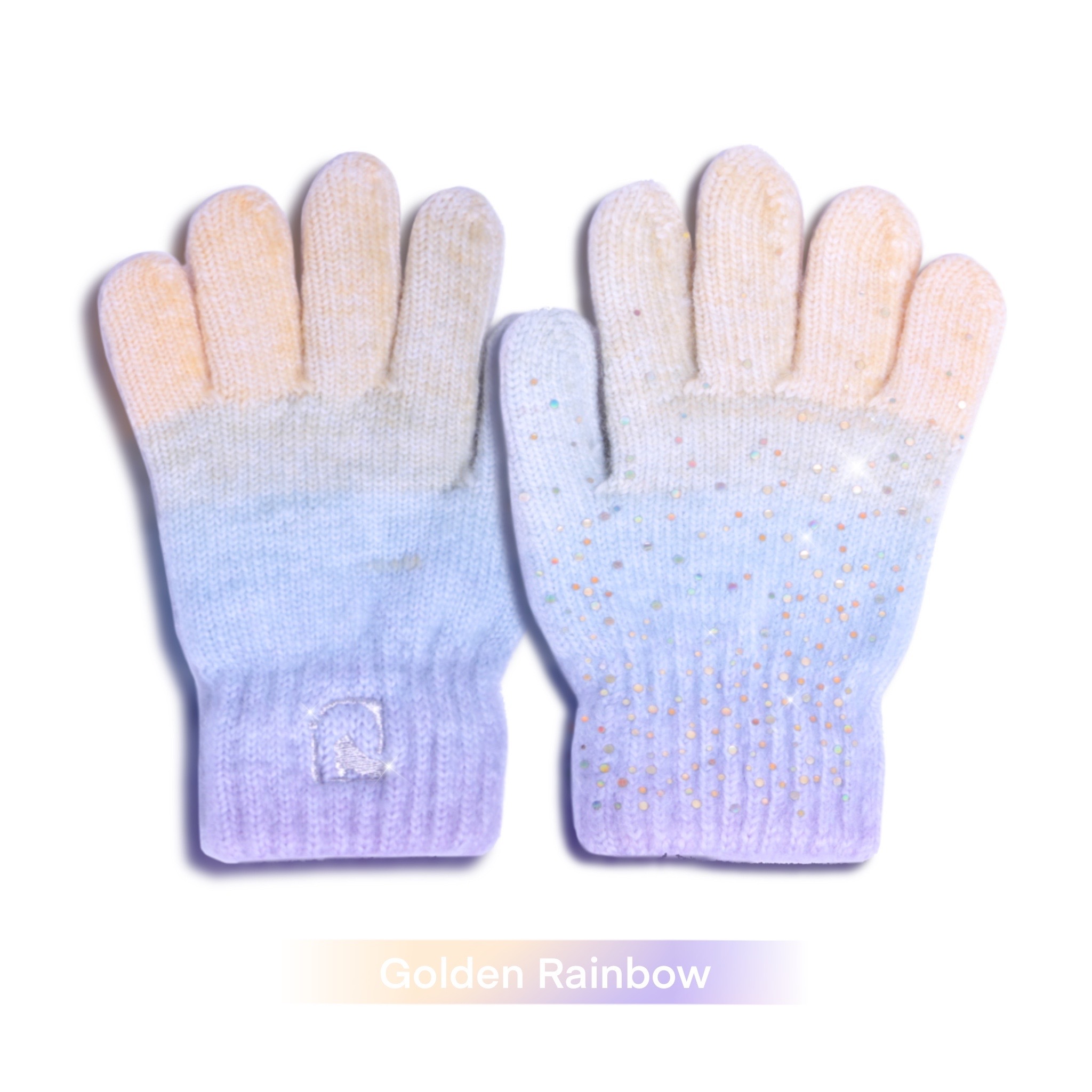 Rainbow Fleece Warm Gloves
