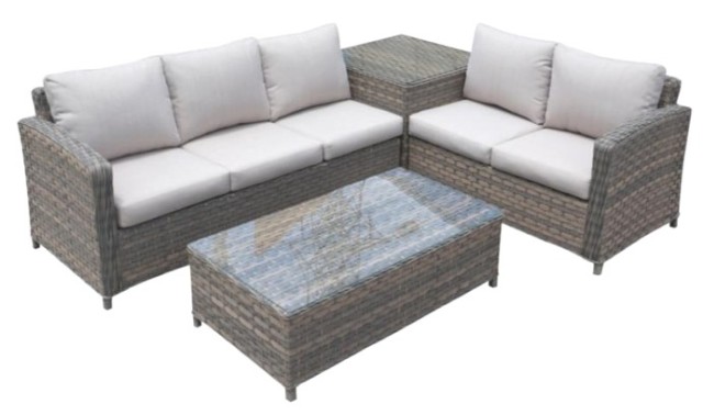 MS102 ALUMINIUM SECTIONAL SOFA SET