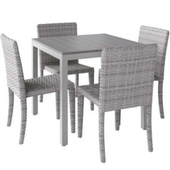 MD154 ALUMINIUM WICKER DINING SET