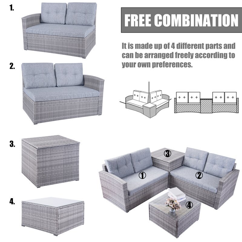 MS307 SECTIONAL SOFA SET