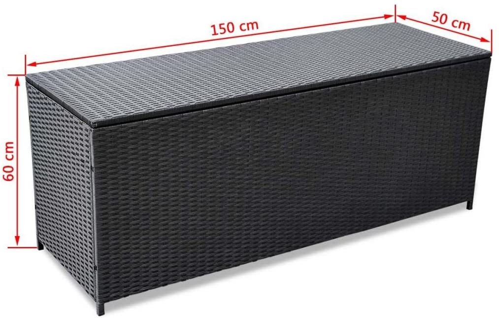 MR355 Outdoor wicker Large Storage Chest Box