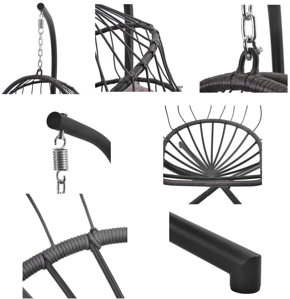 MH353 Rattan Hanging Swing Egg Chair