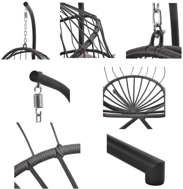 MH353 Rattan Hanging Swing Egg Chair