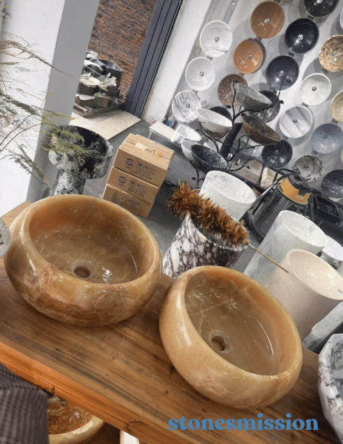 Stones mission.com,Honey Onyx Sinks Natural Stone Round Sinks Basins,Xiamen Stones Mission Co.,Ltd,Honey Onyx Sinks Natural Stone Round Sinks Basins